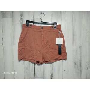 Nicole Miller Size 8 Brown Lyocell Shorts NWT